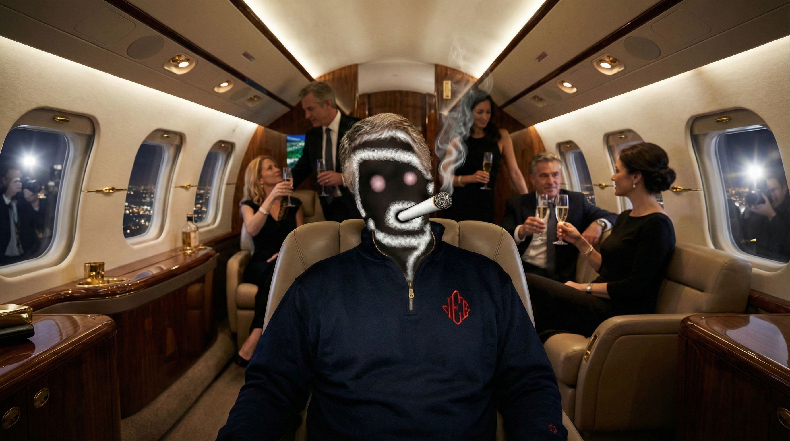 Gorkstein character in a luxury private jet